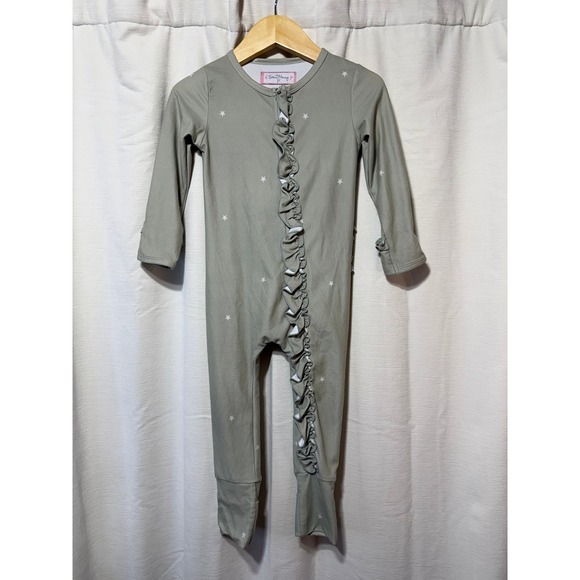 Sweet Honey Other - Sweet Honey Stars Ruffle Footie Pajamas Sleepwear 2T